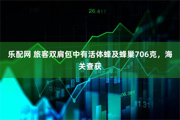 乐配网 旅客双肩包中有活体蜂及蜂巢706克，海关查获